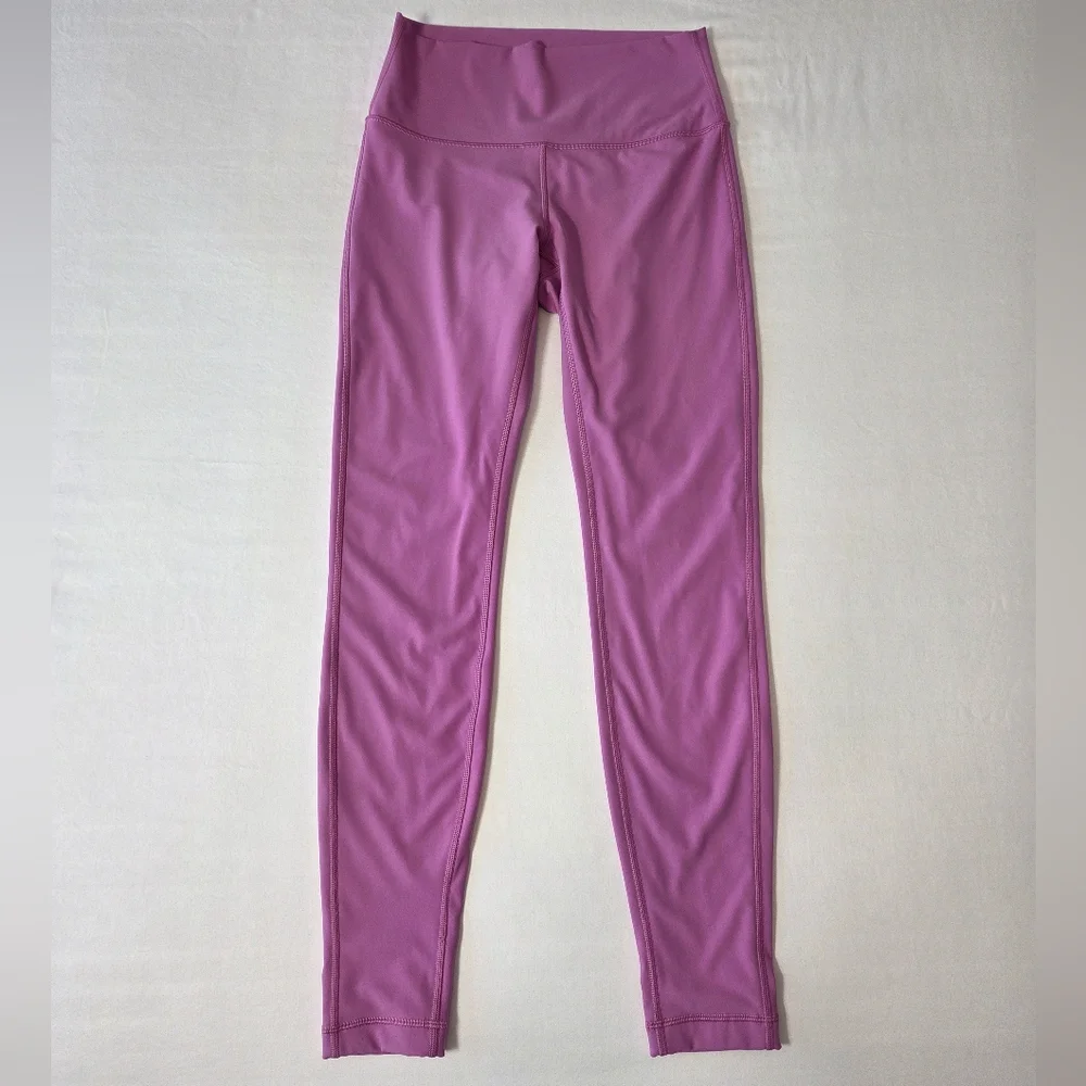 Lululemon Wunder Under High Rise 28" Magenta Glow Size 8 - Picture 3 of 7